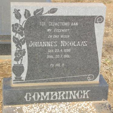 COMBRINCK Johannes Nicolaas 1886-1961