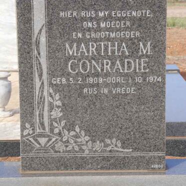 CONRADIE Martha M. 1909-1974