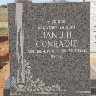 CONRADIE Jan J.H. 1914-1992 &amp; Martha M. 1909-1974 