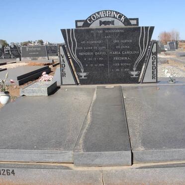 COMBRINCK Hendrik David 1921-1975 &amp; Maria Carolina Fredrika BOTHA 1925-