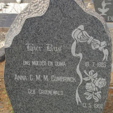 COMBRINCK Anna C.M.M. nee GROENEWALD 1885-1968