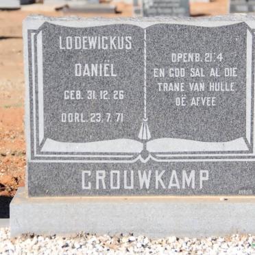CROUWKAMP Lodewickus Daniël 1926-1971