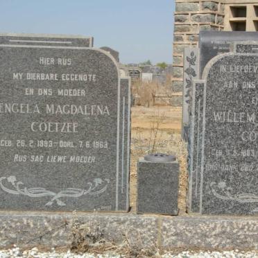 COETZEE Willem Johannes 1883-1965 &amp; Engela Magdalena 1893-1963