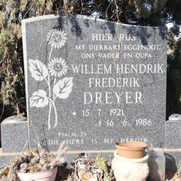 DREYER Willem Hendrik Frederik 1921-1986