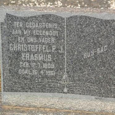 ERASMUS Christoffel P.J. 1909-1961