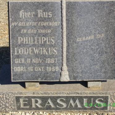 ERASMUS Phillipus Lodewikus 1867-1959