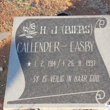 EASBY H.J., Callender 1914-1997