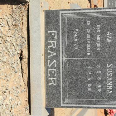 FRASER Annie Johanna Susanna 1906-1981