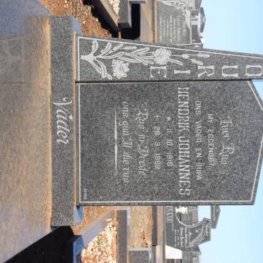 FOURIE Hendrik Johannes 1918-1988