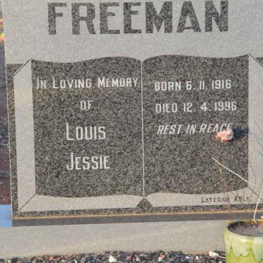 FREEMAN Louis Jessie 1916-1996
