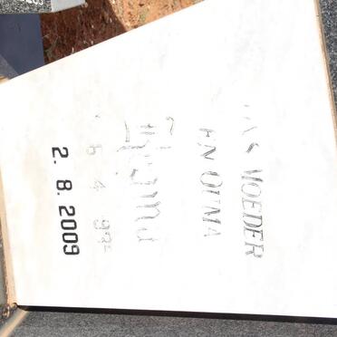 FOURIE Reama 1935-2009