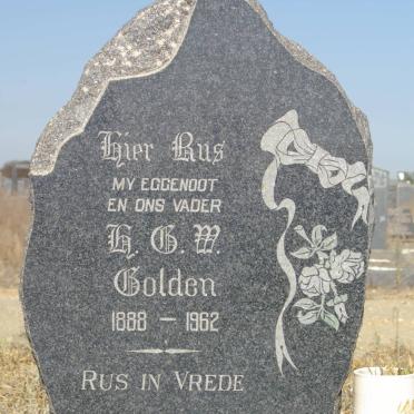 GOLDEN H.G.W. 1888-1962