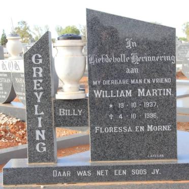 GREYLING William Martin 1937-1996