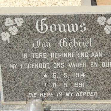GOUWS Jan Gabriël 1914-1991