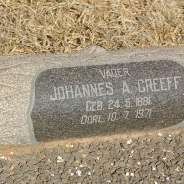GREEFF Johannes A. 1881-1971 &amp; Anna J.C. 1886-1967