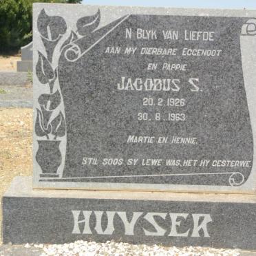 HUYSER Jacobus S. 1926-1963