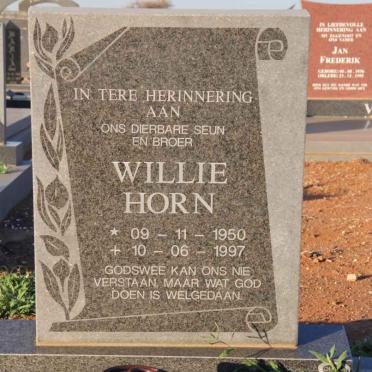 HORN Willie 1950-1997