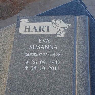 HART Eva Susanna nee VAN ASWEGEN 1947-2011