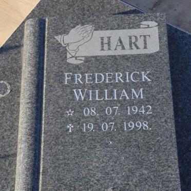 HART Frederick William 1942-1998 &amp; Eva Susanna VAN ASWEGEN 1947-2001