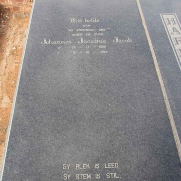 HARMSE Johannes Jacobus Jacob 1919-1993 &amp; Catharina 1945-