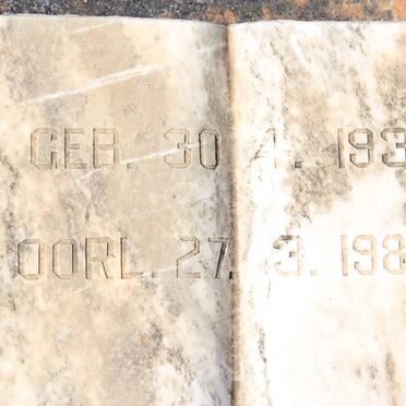 HATTINGH Dirk Johannes 1931-1989