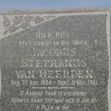 HEERDEN Jacobus Stephanus, van 1864-1951