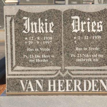 HEERDEN Dries, van 1935- &amp; Inkie 1938-1997