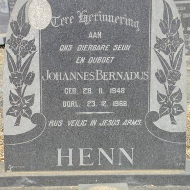 HENN Johannes Bernadus 1948-1968