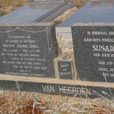 HEERDEN Matthys Jacobus Daniel, van 1885-1957 &amp; Susara C. VAN ASWEGEN 1889-1972
