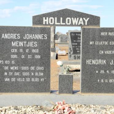 HOLLOWAY Andries Johannes Meintjies 1903-1991 :: HOLLOWAY Hendrik J. 1955-1978