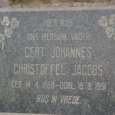 JACOBS Gert Johannes Christoffel 1868-1951
