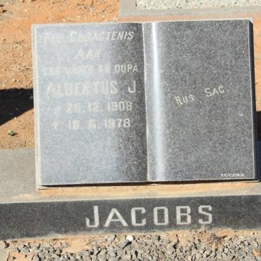 JACOBS Albertus J. 1908-1978