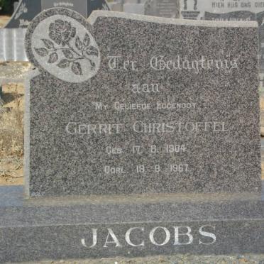 JACOBS Gerrit Christoffel 1904-1967