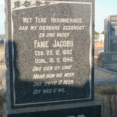 JACOBS Fanie 1892-1946