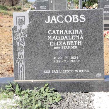 JACOBS Catharina Magdalena Elizabeth nee STANDER 1934-2009