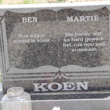 KOEN Ben &amp; Martie