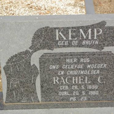 KEMP Rachel C. nee de BRUYN 1899-1980