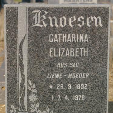 KNOESEN Catharina Elizabeth 1892-1978