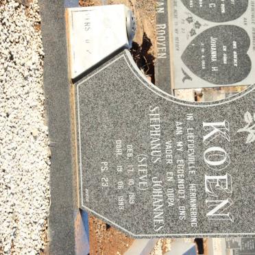 KOEN Stephanus Johannes 1919-1993