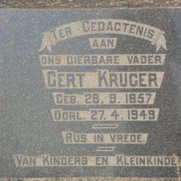 KRUGER Gert 1857-1949