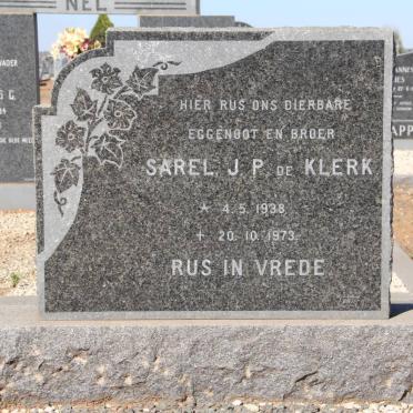 KLERK Sarel J. P., de 1938-1973