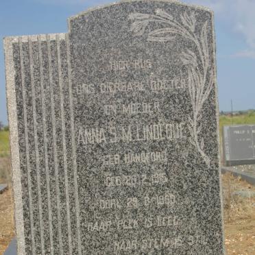 LINDEQUE Anna S.M. nee HANDFORD 1915-1960