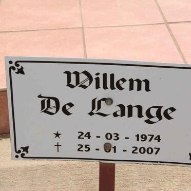 LANGE Willem, de 1974-2007