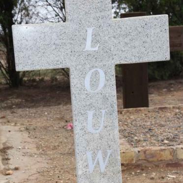 LOUW Johannes Albertus 1958-2004 &amp; Anna Elizabeth 1960-2003