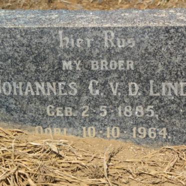 LINDEN Johannes G., v.d. 1885-1964