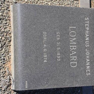 LOMBARD Stephanus Johannes 1893-1974