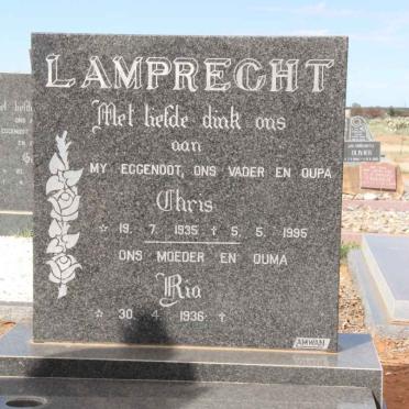 LAMPRECHT Chris 1935-1995 &amp; Ria 1936-