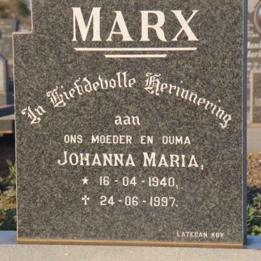 MARX Johanna Maria 1940-1997