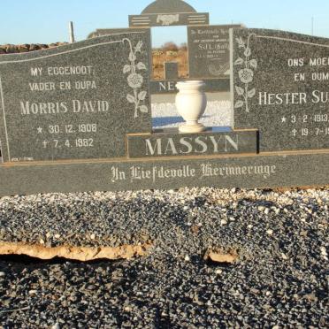 MASSYN Morris David 1908-1982 &amp; Hester Susanna 1913-1991