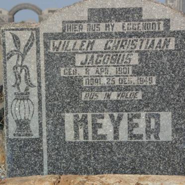 MEYER Willem Christiaan Jacobus 1901-1949